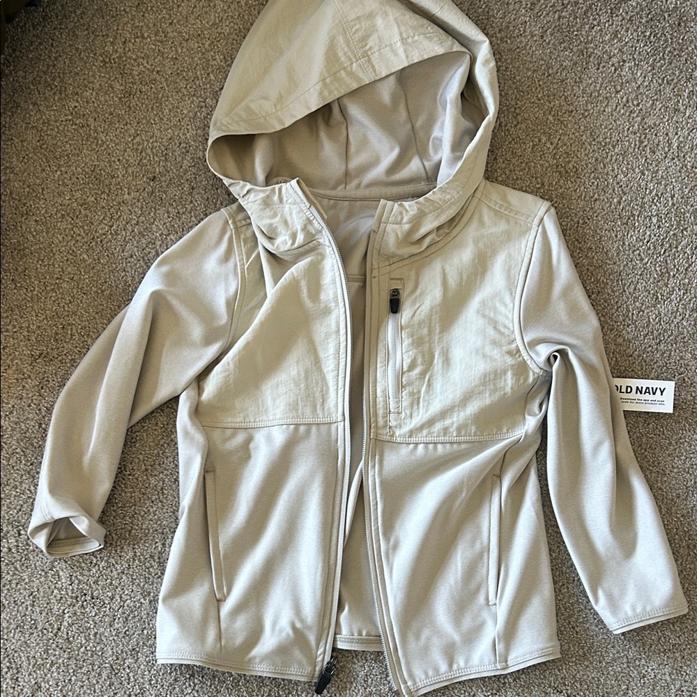 Old Navy Light Tan Hooded Jacket